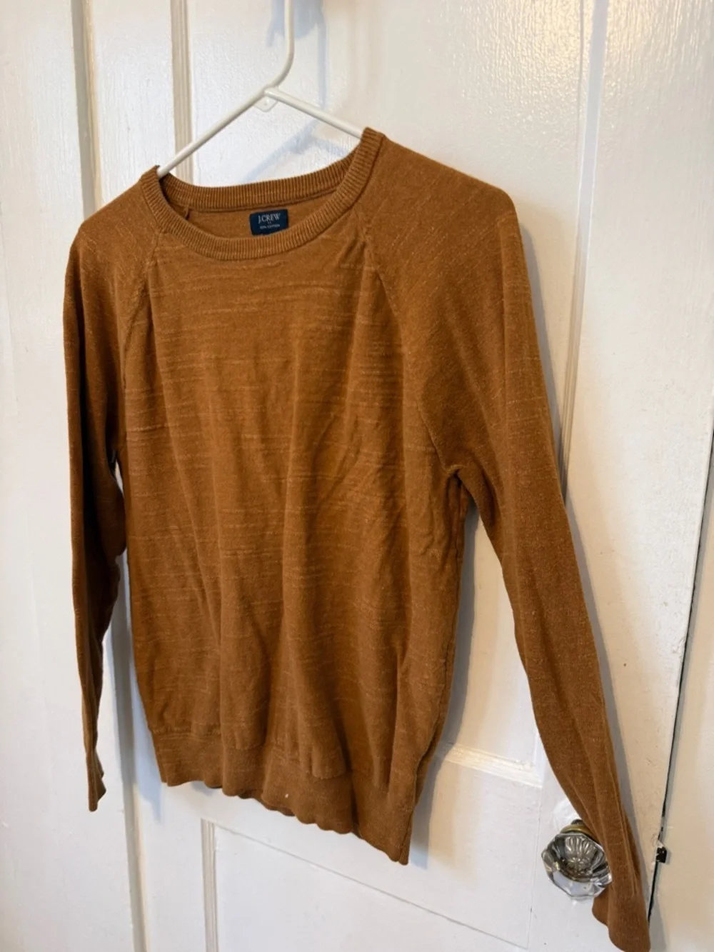 J. Crew Crewneck Sweater in Burnt Orange